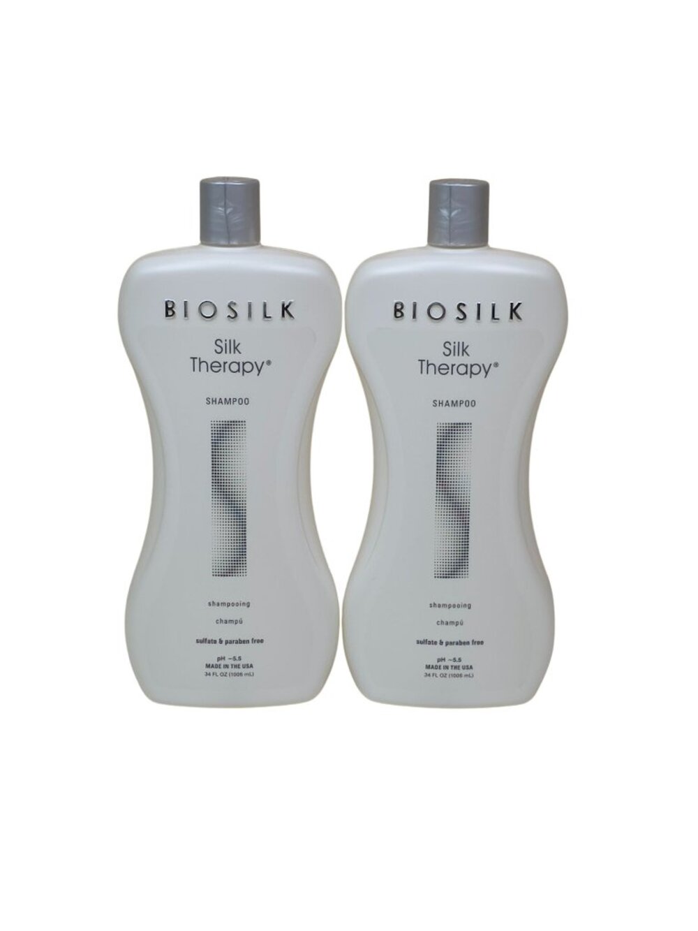BioSilk Silk Therapy 2 pack Shampoo Due 34 Oz Jumbo Sulfate Paraben Free